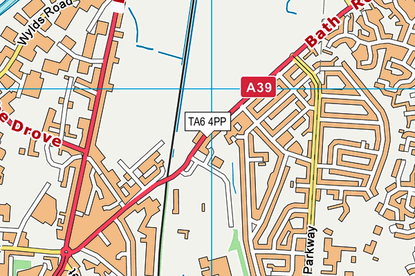 TA6 4PP map - OS VectorMap District (Ordnance Survey)