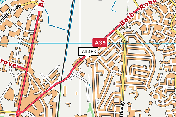 TA6 4PR map - OS VectorMap District (Ordnance Survey)