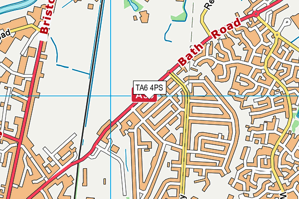 TA6 4PS map - OS VectorMap District (Ordnance Survey)