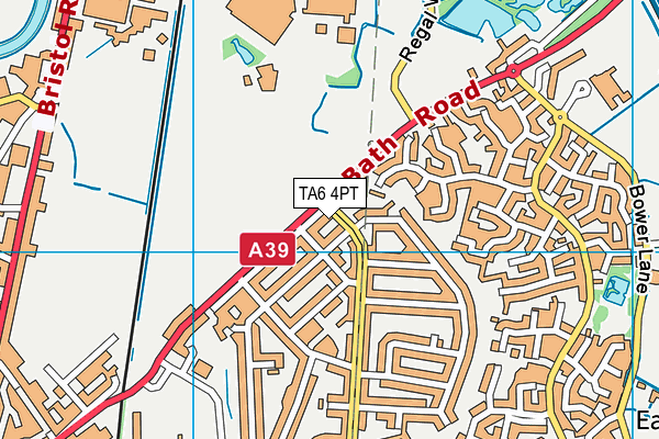 TA6 4PT map - OS VectorMap District (Ordnance Survey)