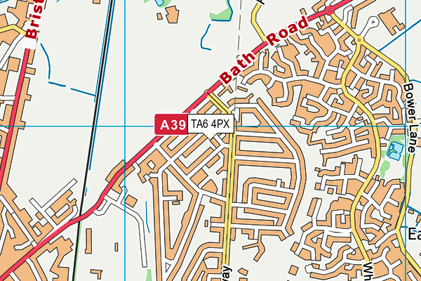 TA6 4PX map - OS VectorMap District (Ordnance Survey)