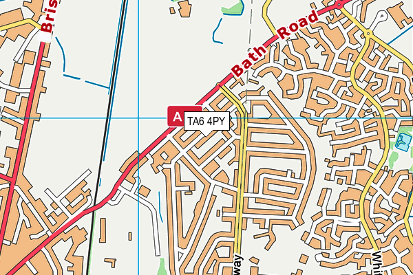 TA6 4PY map - OS VectorMap District (Ordnance Survey)