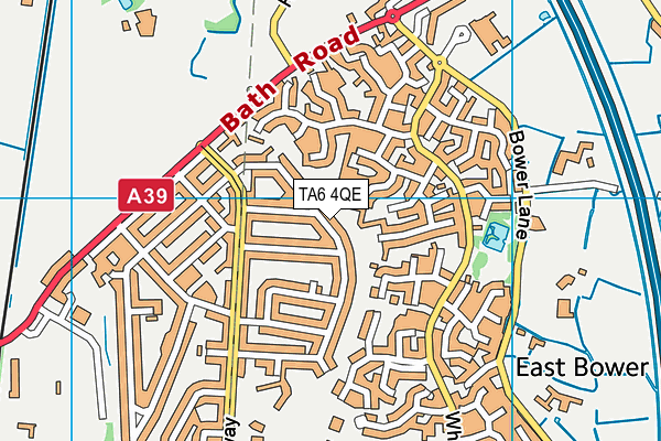 TA6 4QE map - OS VectorMap District (Ordnance Survey)