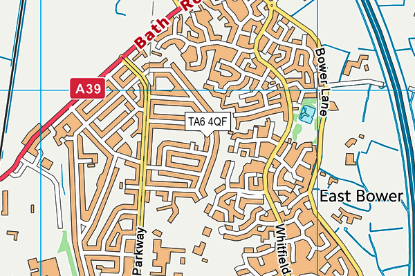 TA6 4QF map - OS VectorMap District (Ordnance Survey)