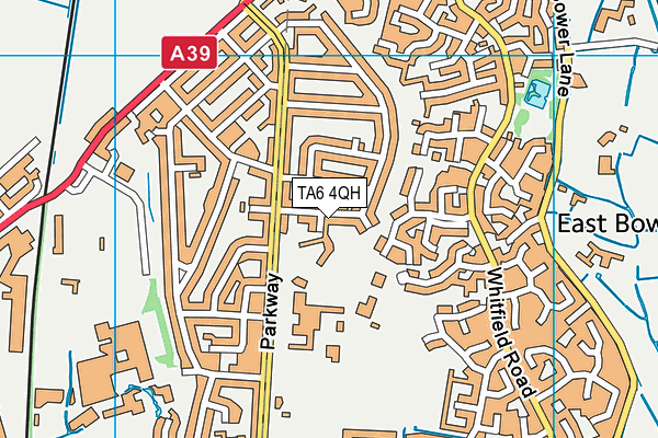 TA6 4QH map - OS VectorMap District (Ordnance Survey)