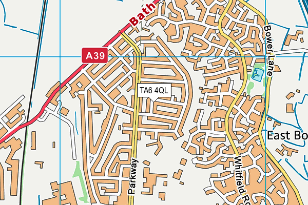 TA6 4QL map - OS VectorMap District (Ordnance Survey)