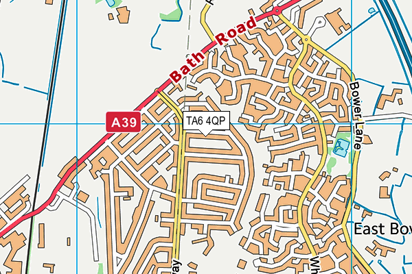 TA6 4QP map - OS VectorMap District (Ordnance Survey)