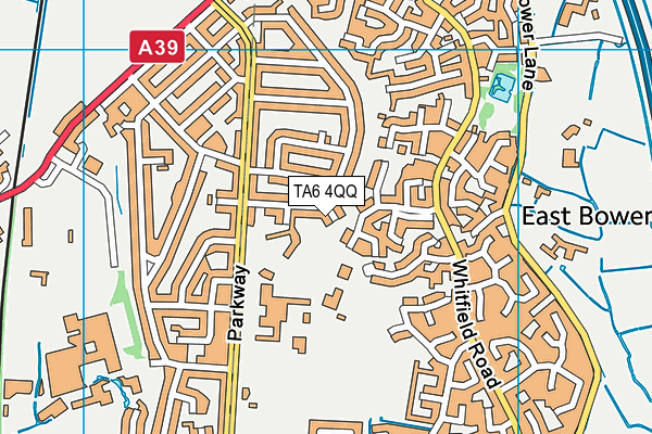 TA6 4QQ map - OS VectorMap District (Ordnance Survey)