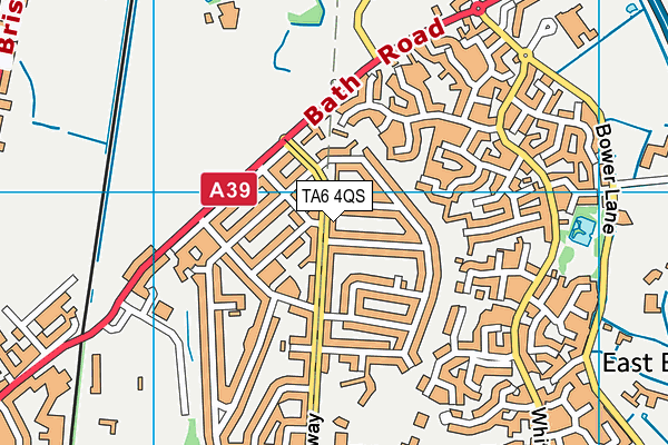 TA6 4QS map - OS VectorMap District (Ordnance Survey)