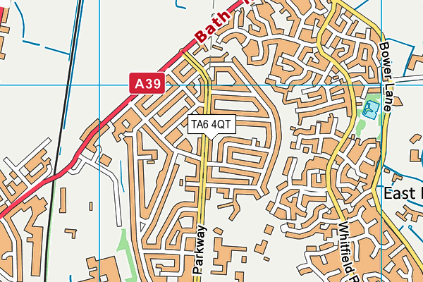 TA6 4QT map - OS VectorMap District (Ordnance Survey)