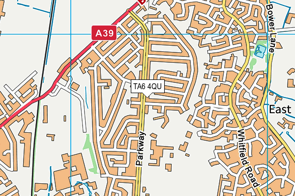 TA6 4QU map - OS VectorMap District (Ordnance Survey)