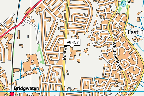 TA6 4QY map - OS VectorMap District (Ordnance Survey)