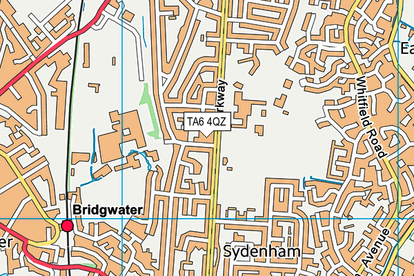 Sydenham Community Centre map (TA6 4QZ) - OS VectorMap District (Ordnance Survey)