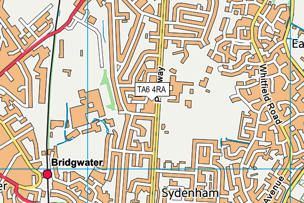 TA6 4RA map - OS VectorMap District (Ordnance Survey)