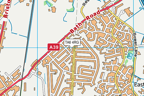 TA6 4RG map - OS VectorMap District (Ordnance Survey)