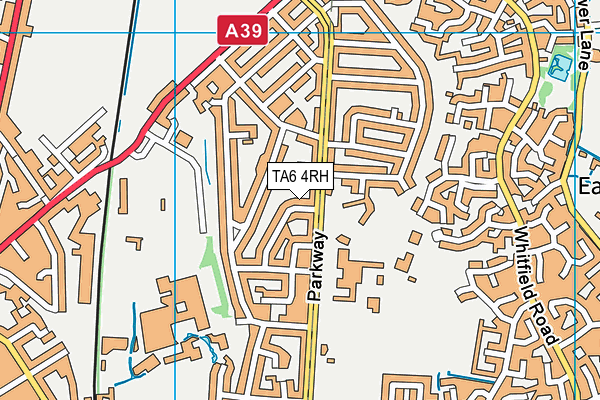 TA6 4RH map - OS VectorMap District (Ordnance Survey)