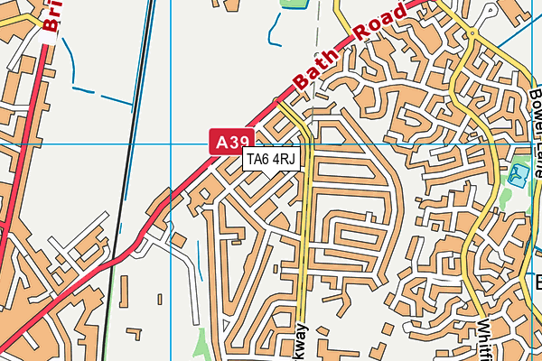 TA6 4RJ map - OS VectorMap District (Ordnance Survey)