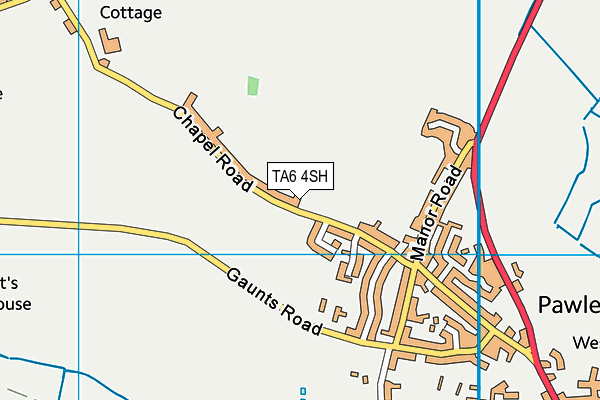 TA6 4SH map - OS VectorMap District (Ordnance Survey)