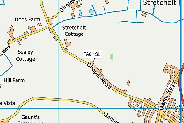 TA6 4SL map - OS VectorMap District (Ordnance Survey)