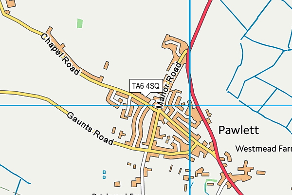 TA6 4SQ map - OS VectorMap District (Ordnance Survey)