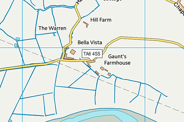 TA6 4SS map - OS VectorMap District (Ordnance Survey)