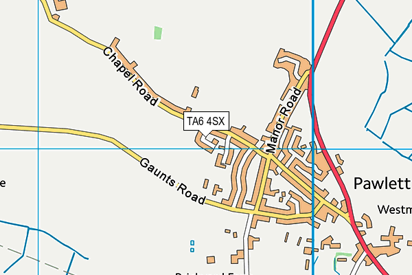 TA6 4SX map - OS VectorMap District (Ordnance Survey)