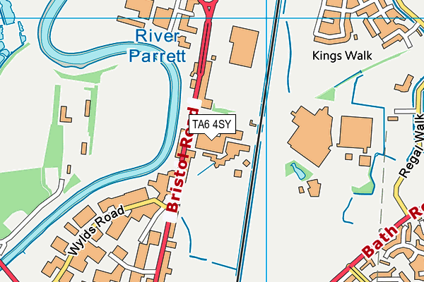 TA6 4SY map - OS VectorMap District (Ordnance Survey)