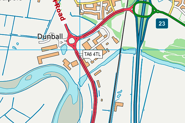 TA6 4TL map - OS VectorMap District (Ordnance Survey)