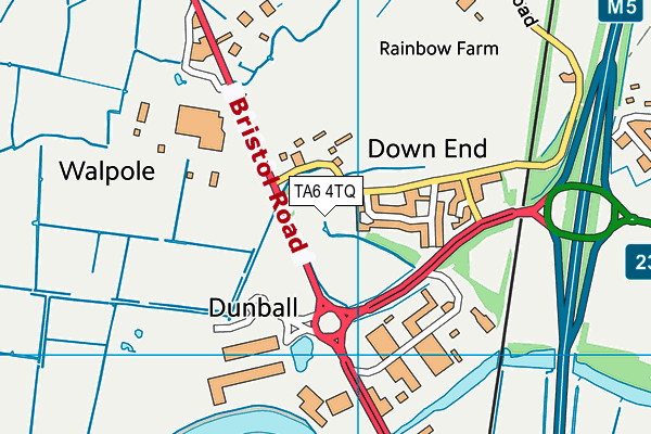 TA6 4TQ map - OS VectorMap District (Ordnance Survey)