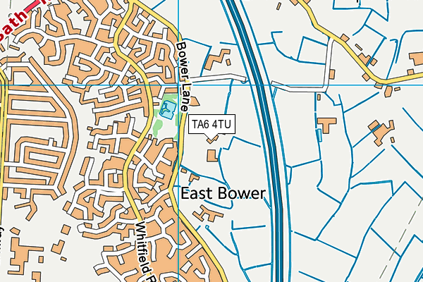 TA6 4TU map - OS VectorMap District (Ordnance Survey)