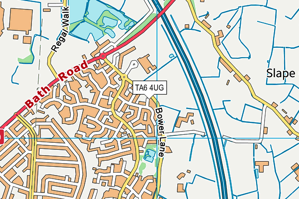 TA6 4UG map - OS VectorMap District (Ordnance Survey)