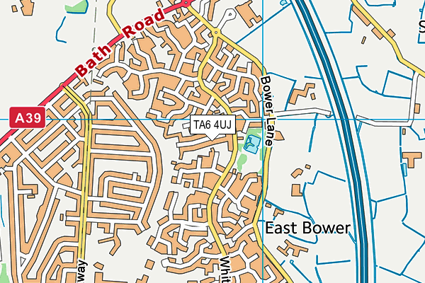 TA6 4UJ map - OS VectorMap District (Ordnance Survey)