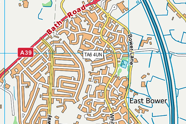 TA6 4UN map - OS VectorMap District (Ordnance Survey)