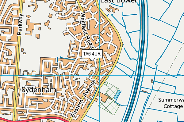 TA6 4UR map - OS VectorMap District (Ordnance Survey)