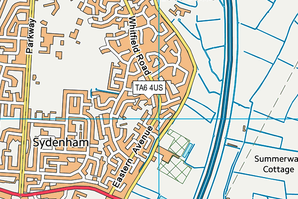 TA6 4US map - OS VectorMap District (Ordnance Survey)