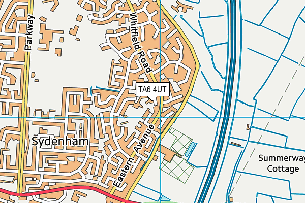 TA6 4UT map - OS VectorMap District (Ordnance Survey)