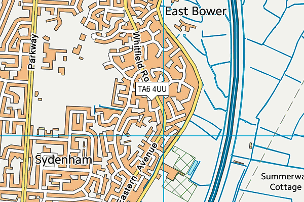 TA6 4UU map - OS VectorMap District (Ordnance Survey)