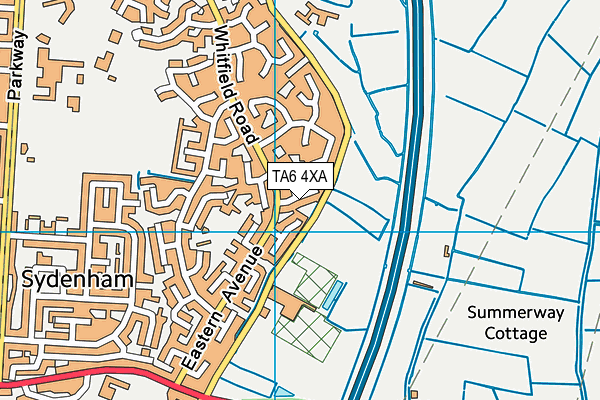 TA6 4XA map - OS VectorMap District (Ordnance Survey)