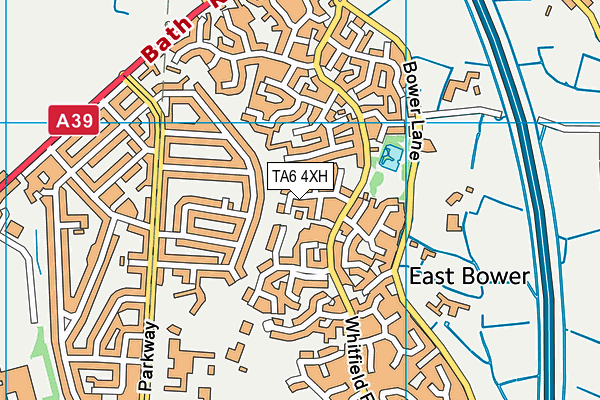 TA6 4XH map - OS VectorMap District (Ordnance Survey)