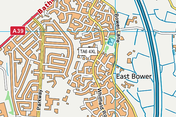 TA6 4XL map - OS VectorMap District (Ordnance Survey)