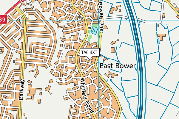 TA6 4XT map - OS VectorMap District (Ordnance Survey)