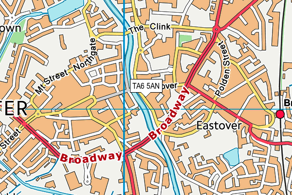 TA6 5AN map - OS VectorMap District (Ordnance Survey)
