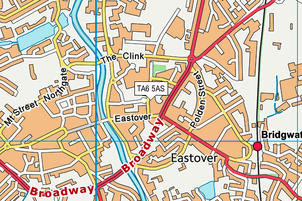 TA6 5AS map - OS VectorMap District (Ordnance Survey)