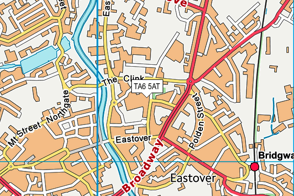 TA6 5AT map - OS VectorMap District (Ordnance Survey)