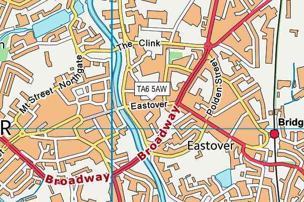 TA6 5AW map - OS VectorMap District (Ordnance Survey)