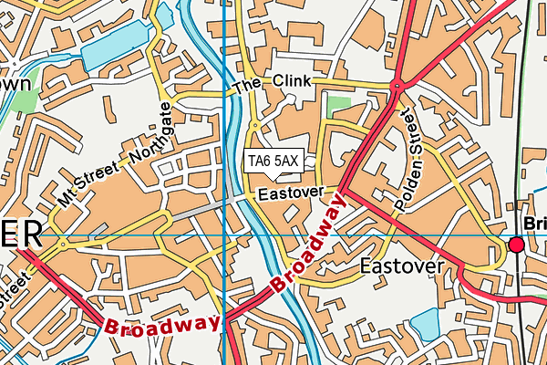 TA6 5AX map - OS VectorMap District (Ordnance Survey)