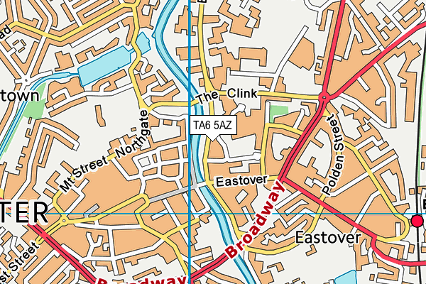 TA6 5AZ map - OS VectorMap District (Ordnance Survey)