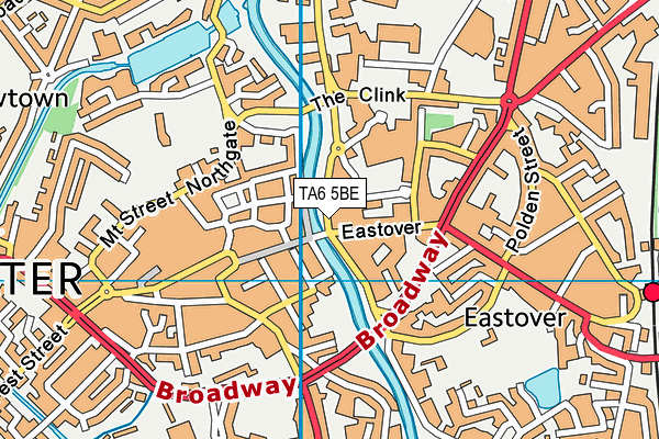 TA6 5BE map - OS VectorMap District (Ordnance Survey)