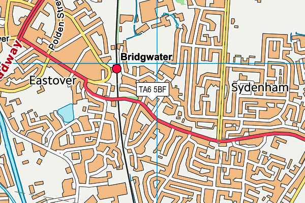 TA6 5BF map - OS VectorMap District (Ordnance Survey)