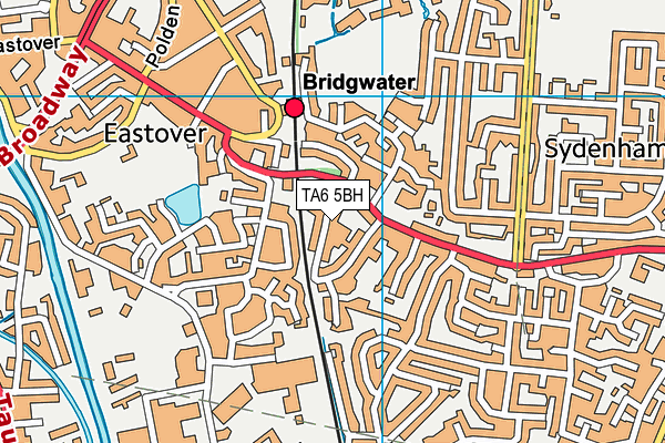 TA6 5BH map - OS VectorMap District (Ordnance Survey)